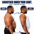 Illustrated chest + midsection comparison