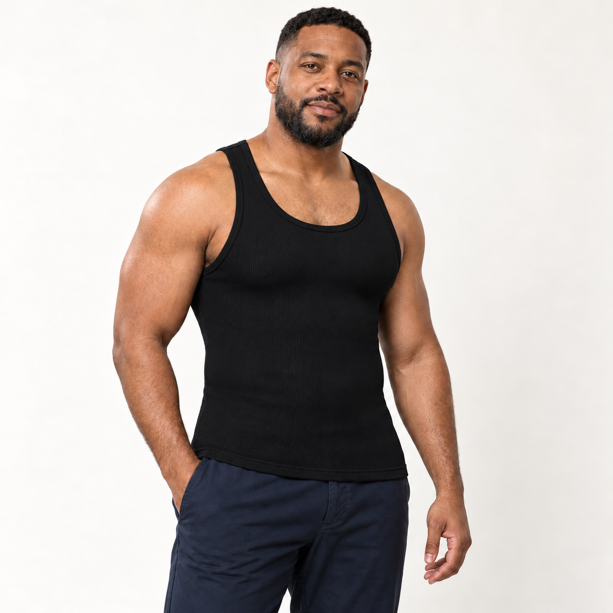 Black · Compression tank on model