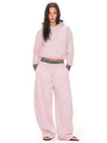 Leopard double-waist sweatpants