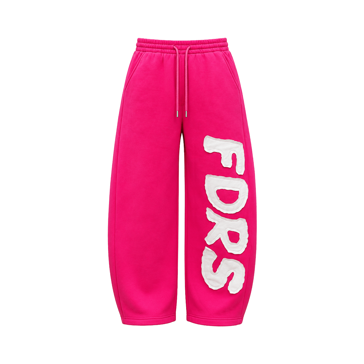 Rose Red leopard patch baggy sweatpants