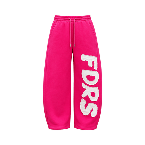 Rose Red leopard-patch pants