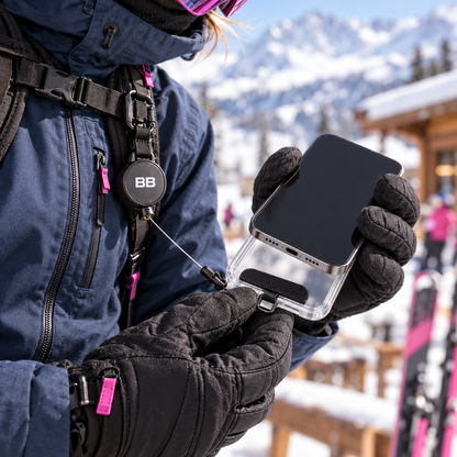 BB phone saver and phone-case anchor installation