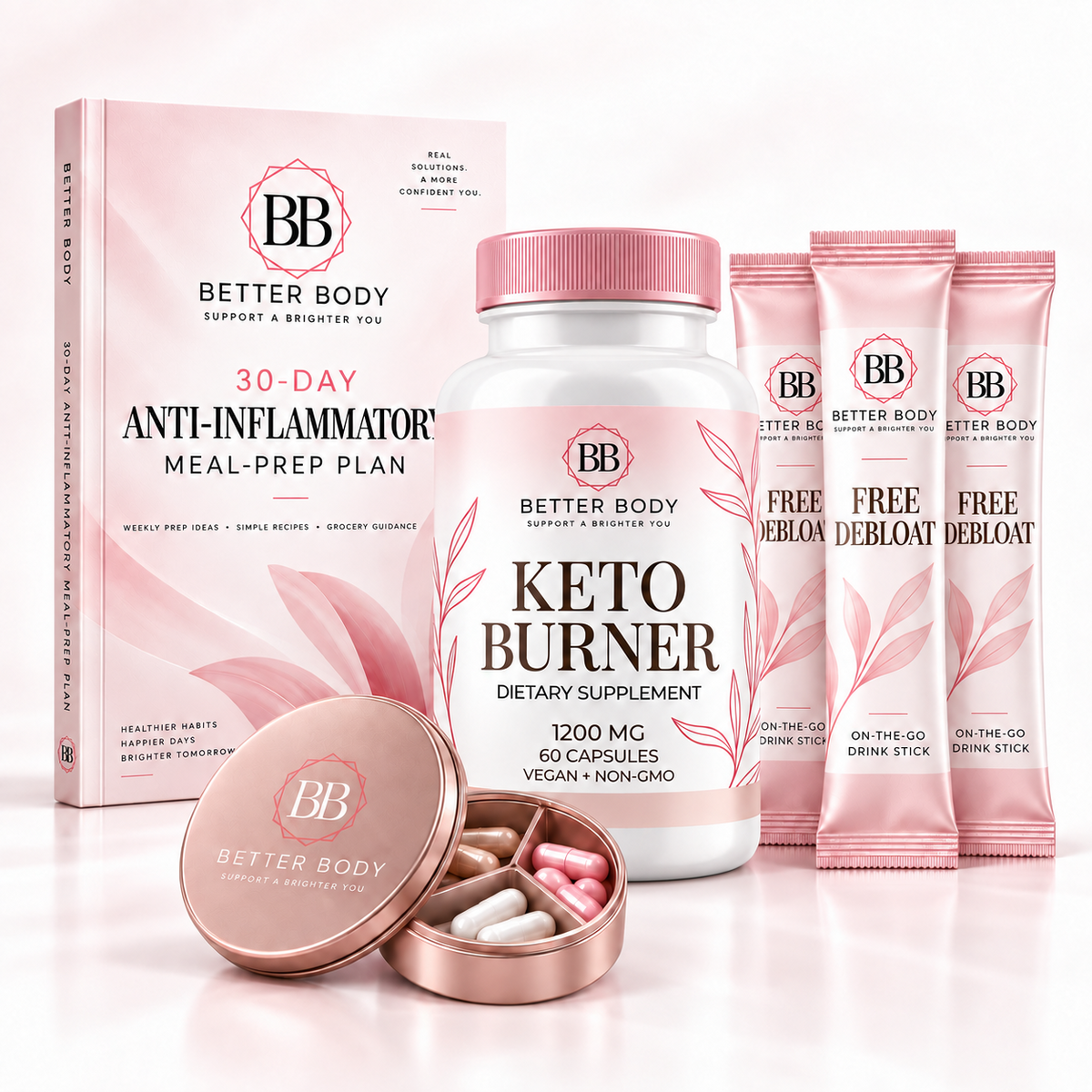 Better Body Keto Burner Reset bundle with welcome kit