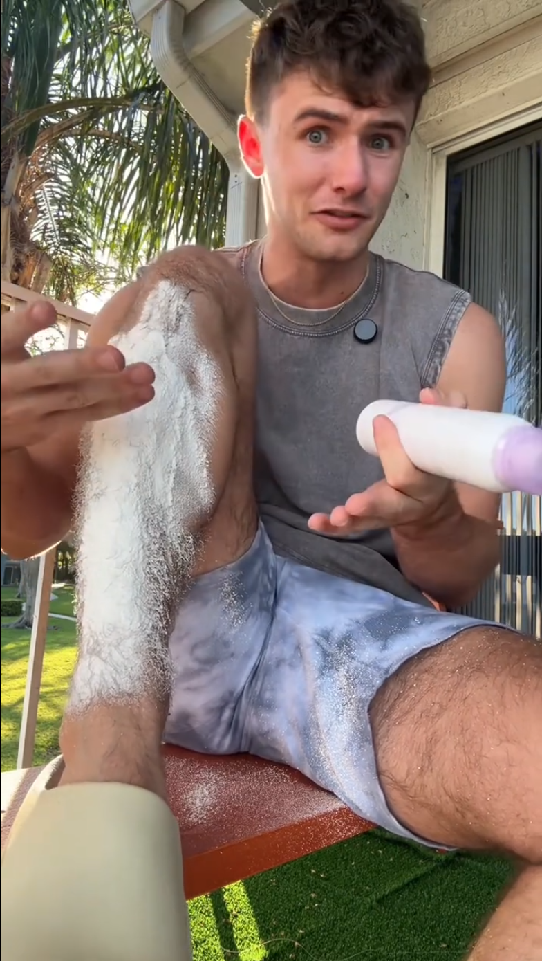 Customer body-grooming routine